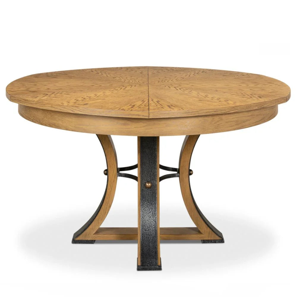 Heather Beige Tower Jupe Dining Table, 54-70"