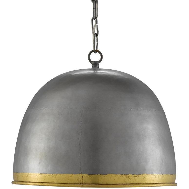 Industrial Chic Iron Bowl Pendant - Belle Escape