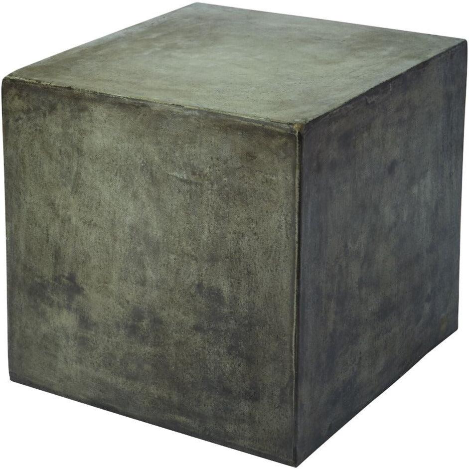 Industrial Cubic Concrete Accent Table - Belle Escape