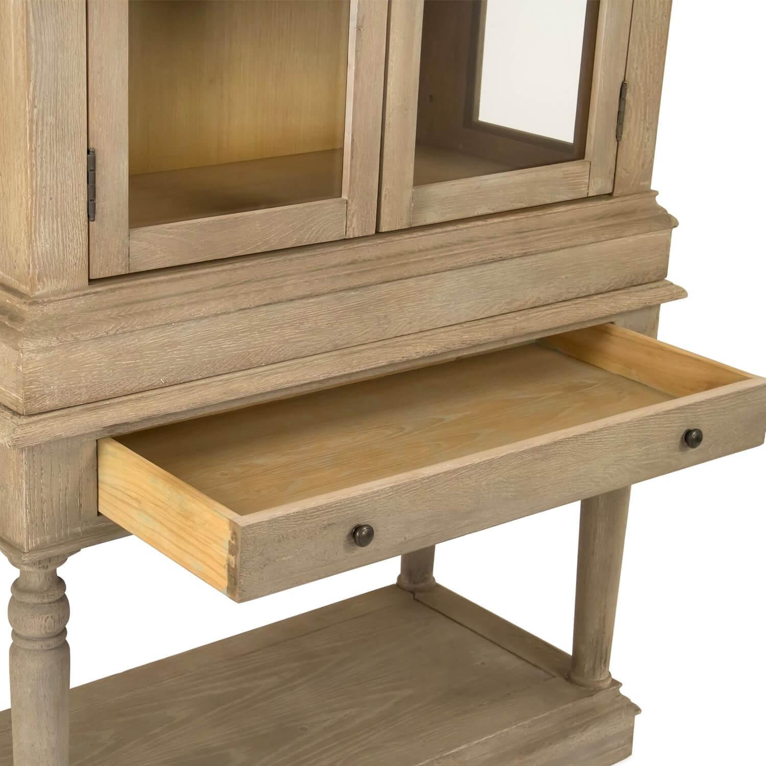 Jacques French Legacy Glass Front Cabinet - Belle Escape