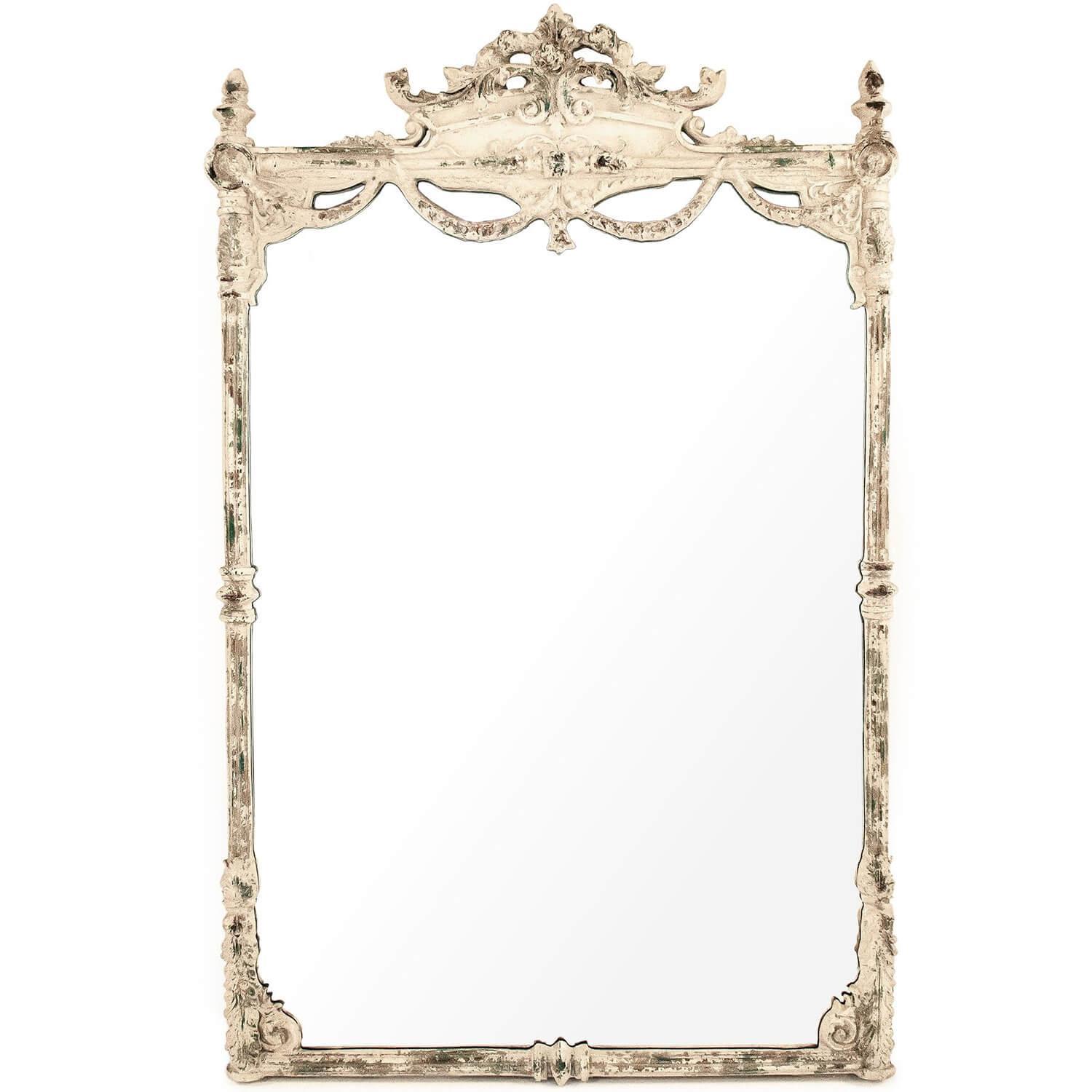 Josephine White French Mirror - Belle Escape