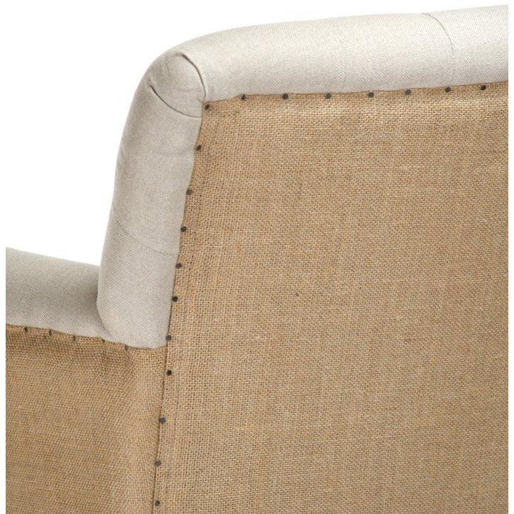 Jute and Linen Tufted Chair - Belle Escape