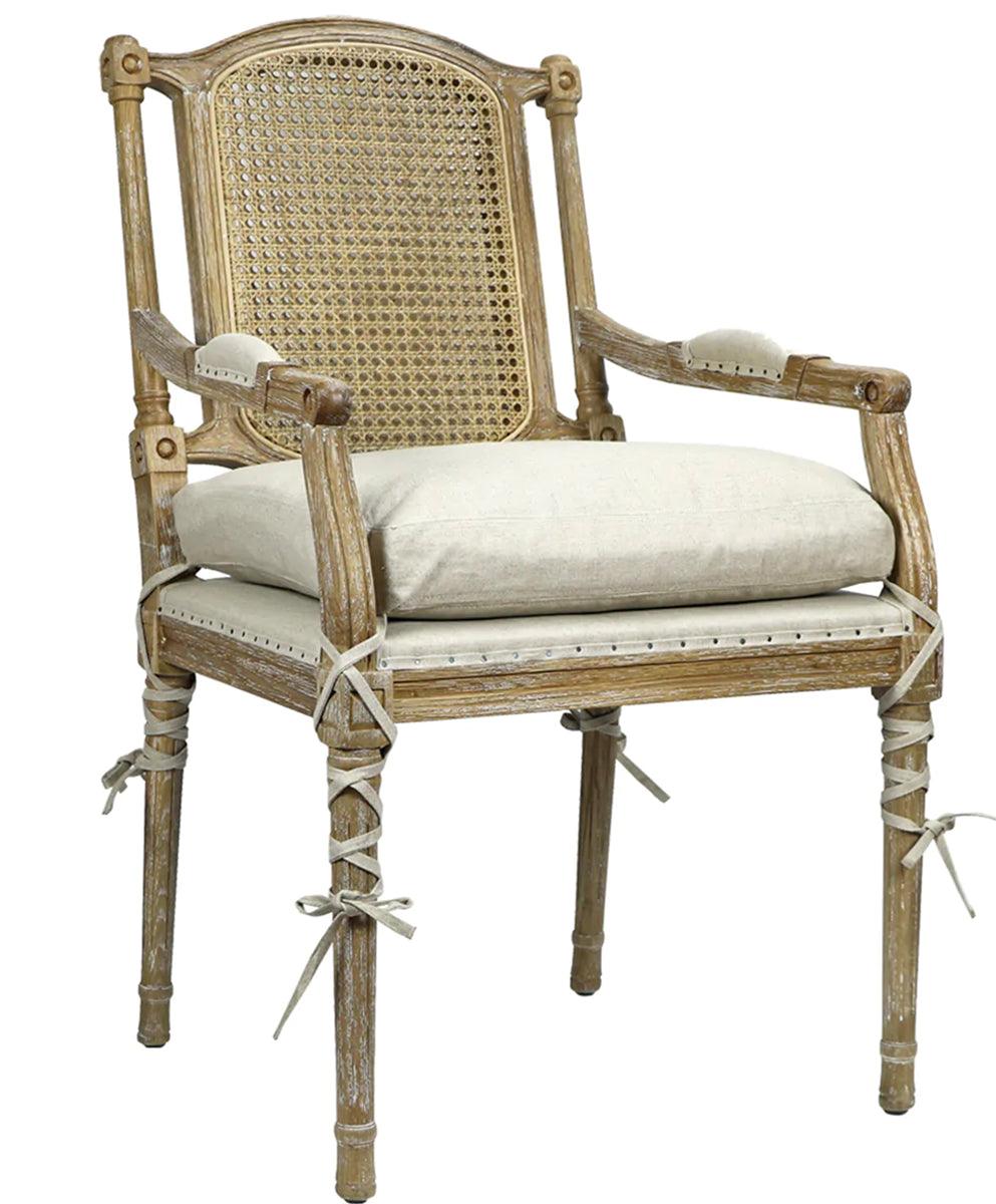 L'opera French Cane Back Armchairs - Pair - Belle Escape