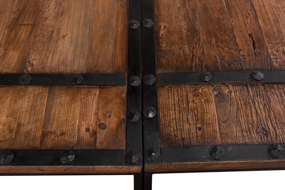 Large Wooden Chateau Doors Coffee Table - Belle Escape