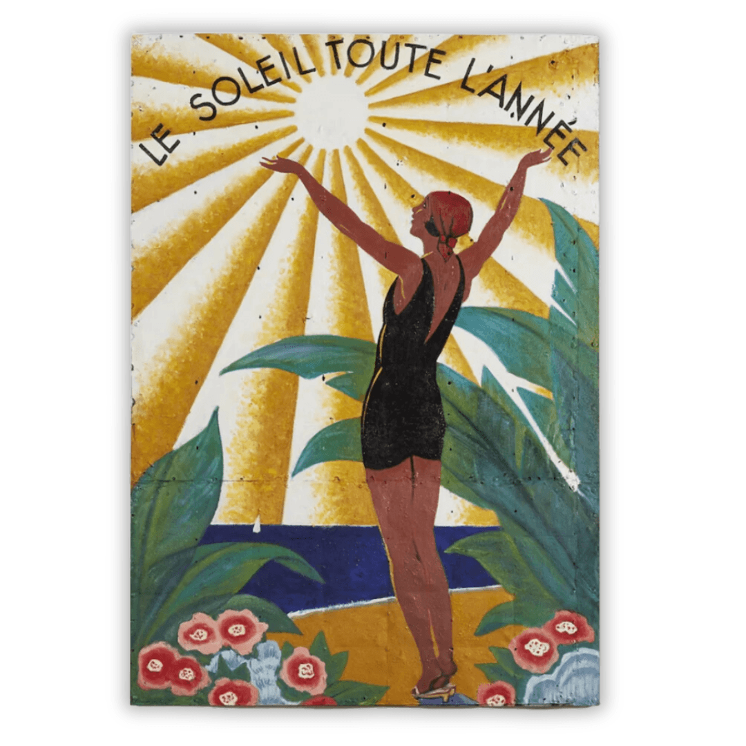 Le Soleil Oil Painting on Metal Wall Art
