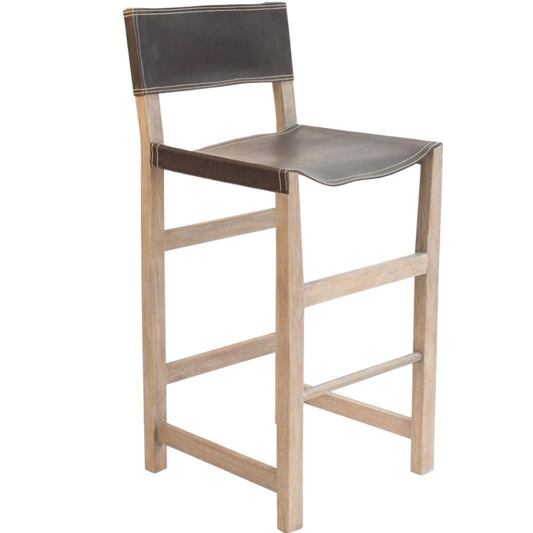 Leather Director Counter Stool - Belle Escape