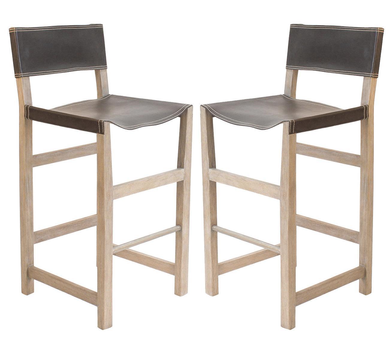 Leather Director Counter Stool - Belle Escape