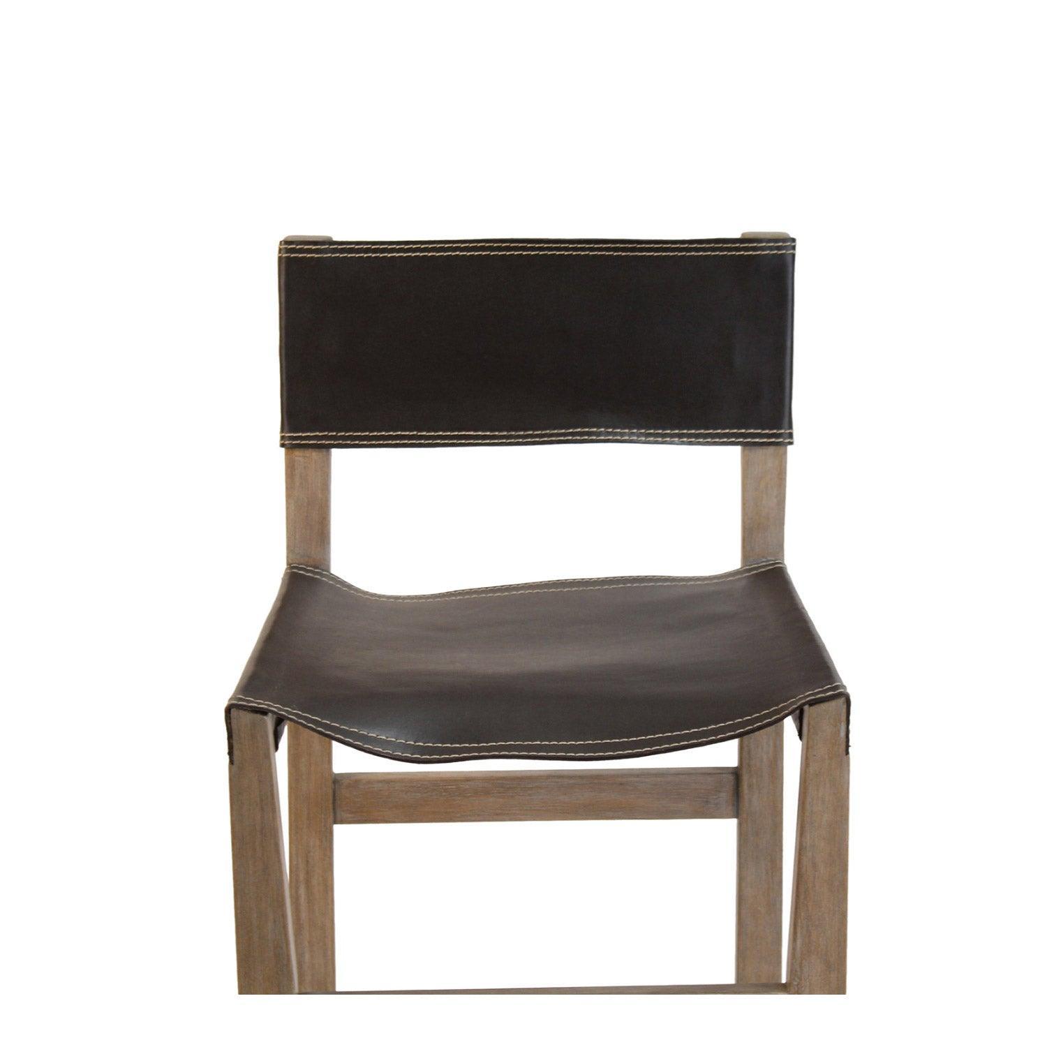 Leather Director Counter Stool - Belle Escape