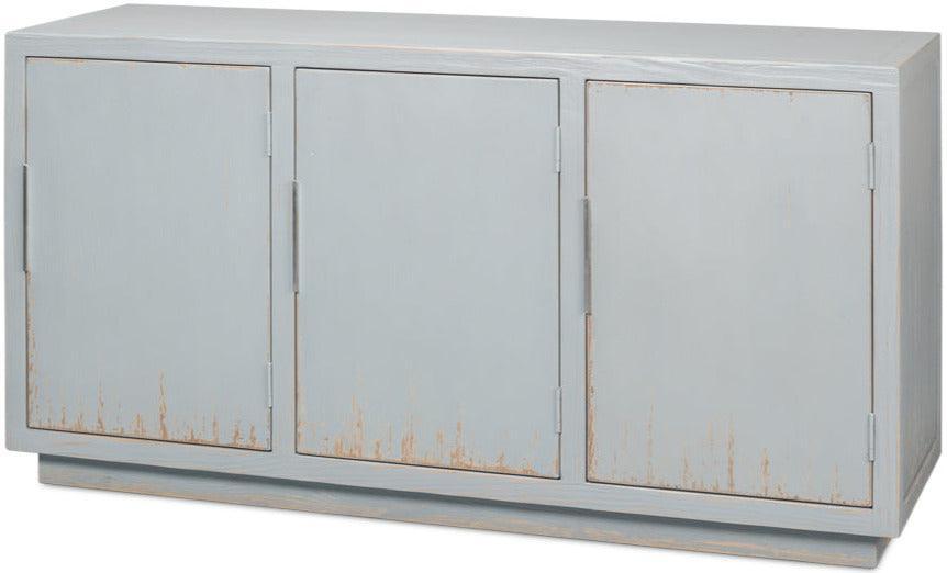 Light Blue Patina Sideboard - Belle Escape