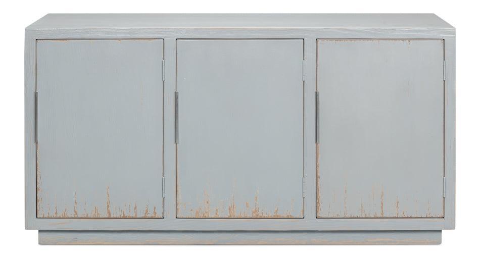 Light Blue Patina Sideboard - Belle Escape