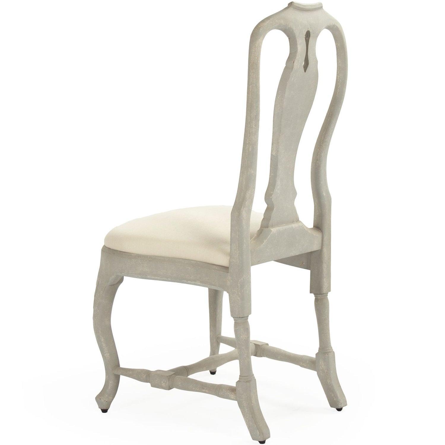 Light French Blue Gray Dining Chairs - Belle Escape