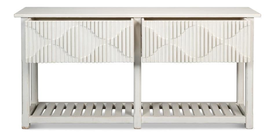 Lola Raised Panel Console Table - Belle Escape