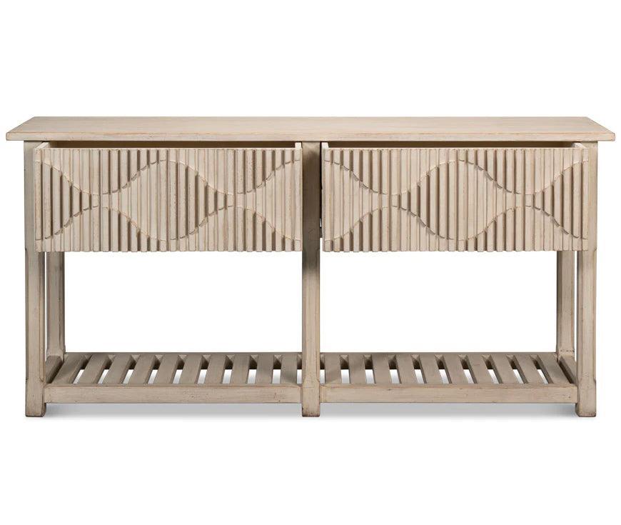 Lola Raised Panel Console Table - Belle Escape