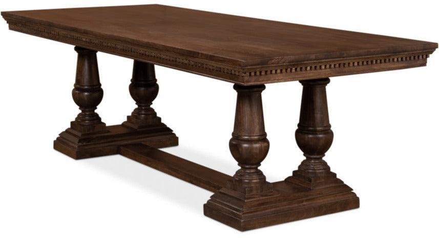 Majestic Manor Double Pedestal Dining Table - Belle Escape