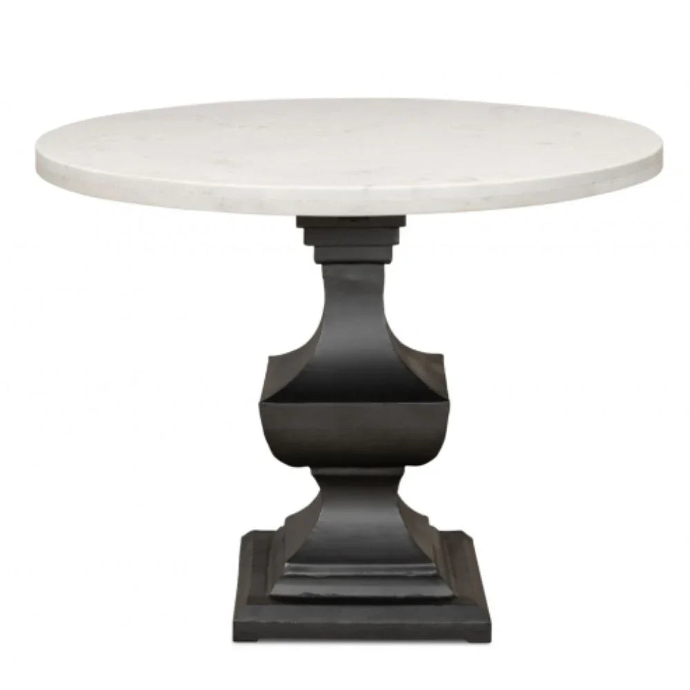 Parisian Round Marble Top Dining Table - 40" Round