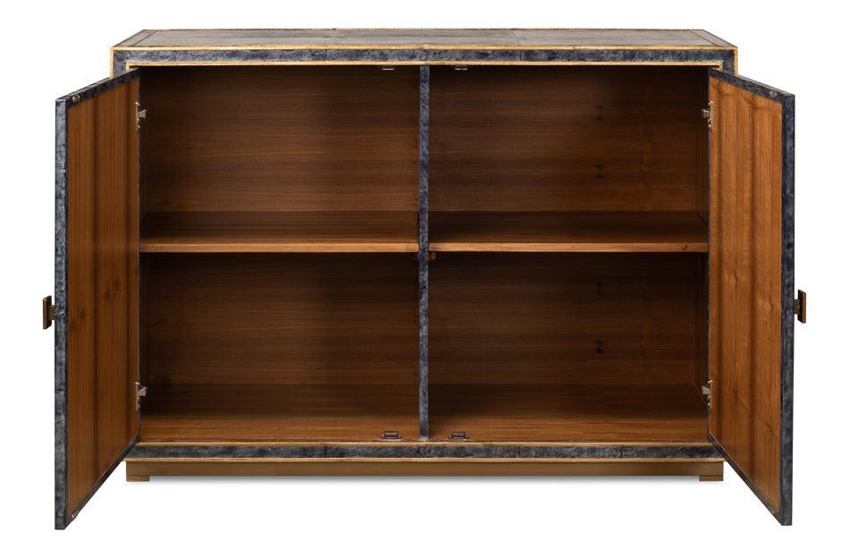 Midnight Blue Bel Air Leather Buffet - Belle Escape