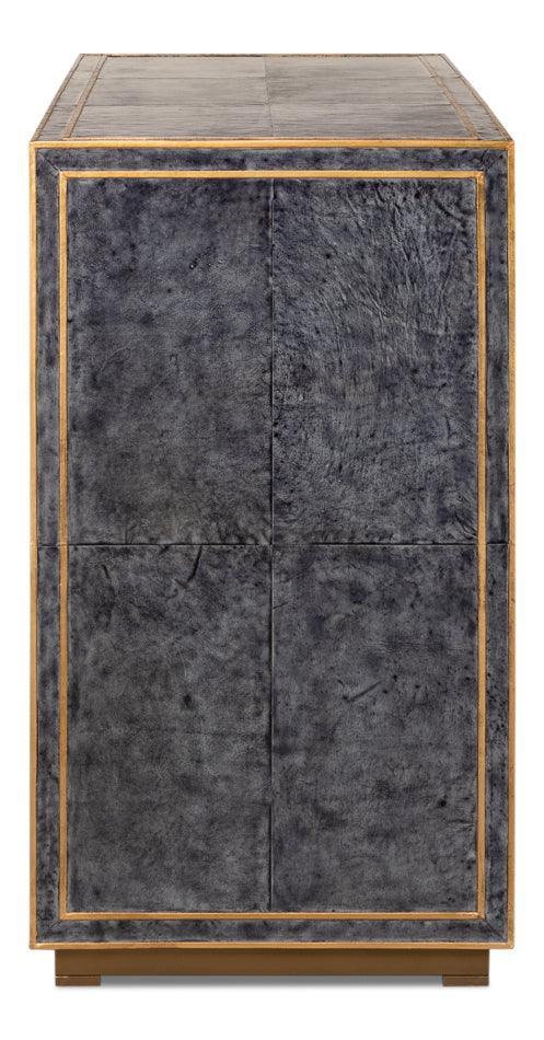 Midnight Blue Bel Air Leather Buffet - Belle Escape
