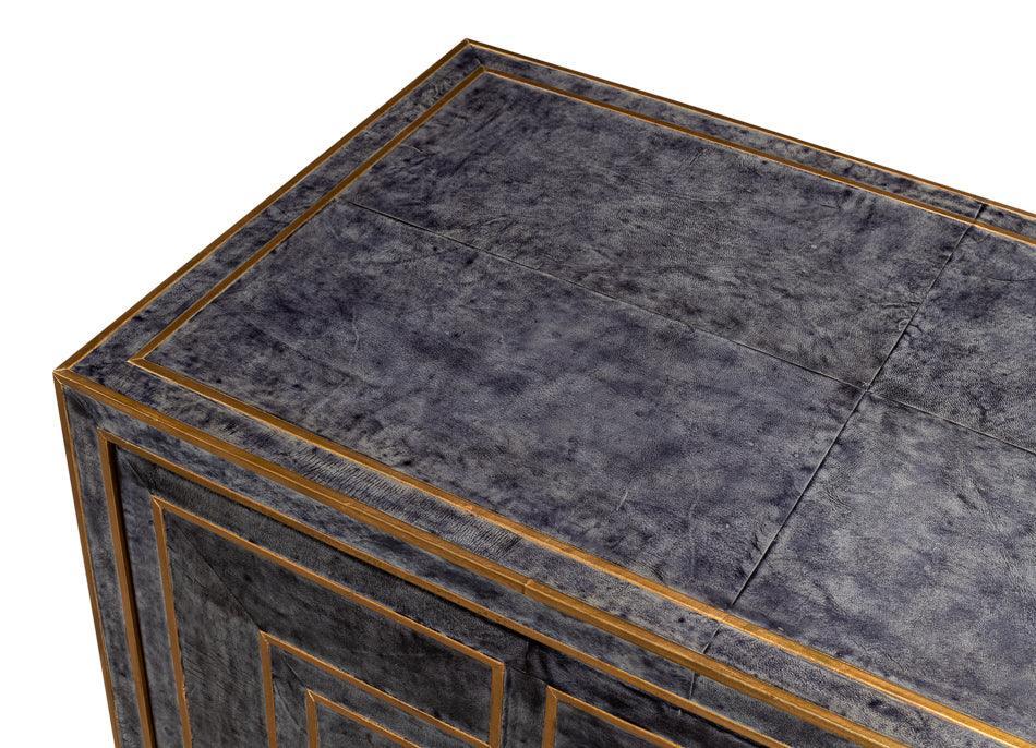 Midnight Blue Bel Air Leather Buffet - Belle Escape