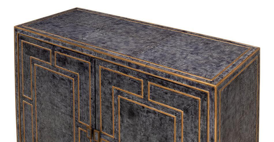 Midnight Blue Bel Air Leather Buffet - Belle Escape