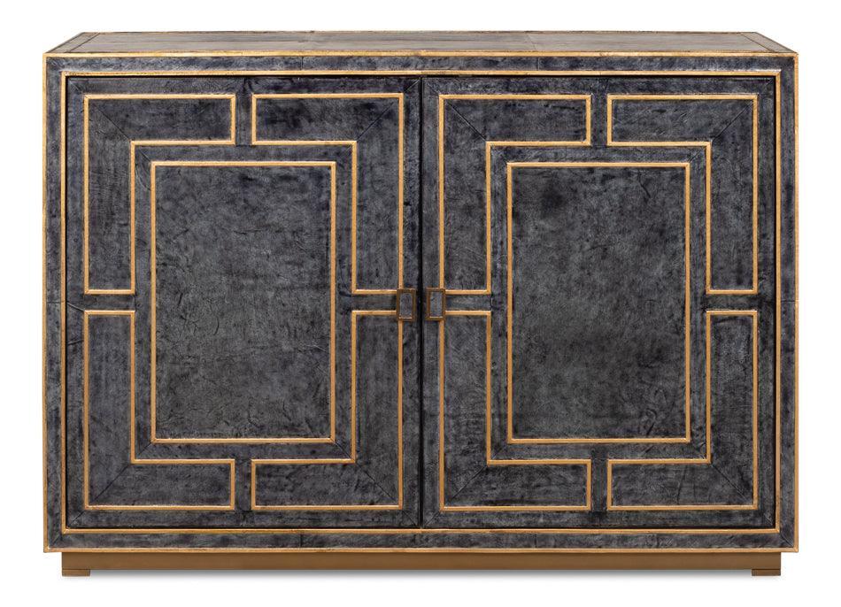 Midnight Blue Bel Air Leather Buffet - Belle Escape
