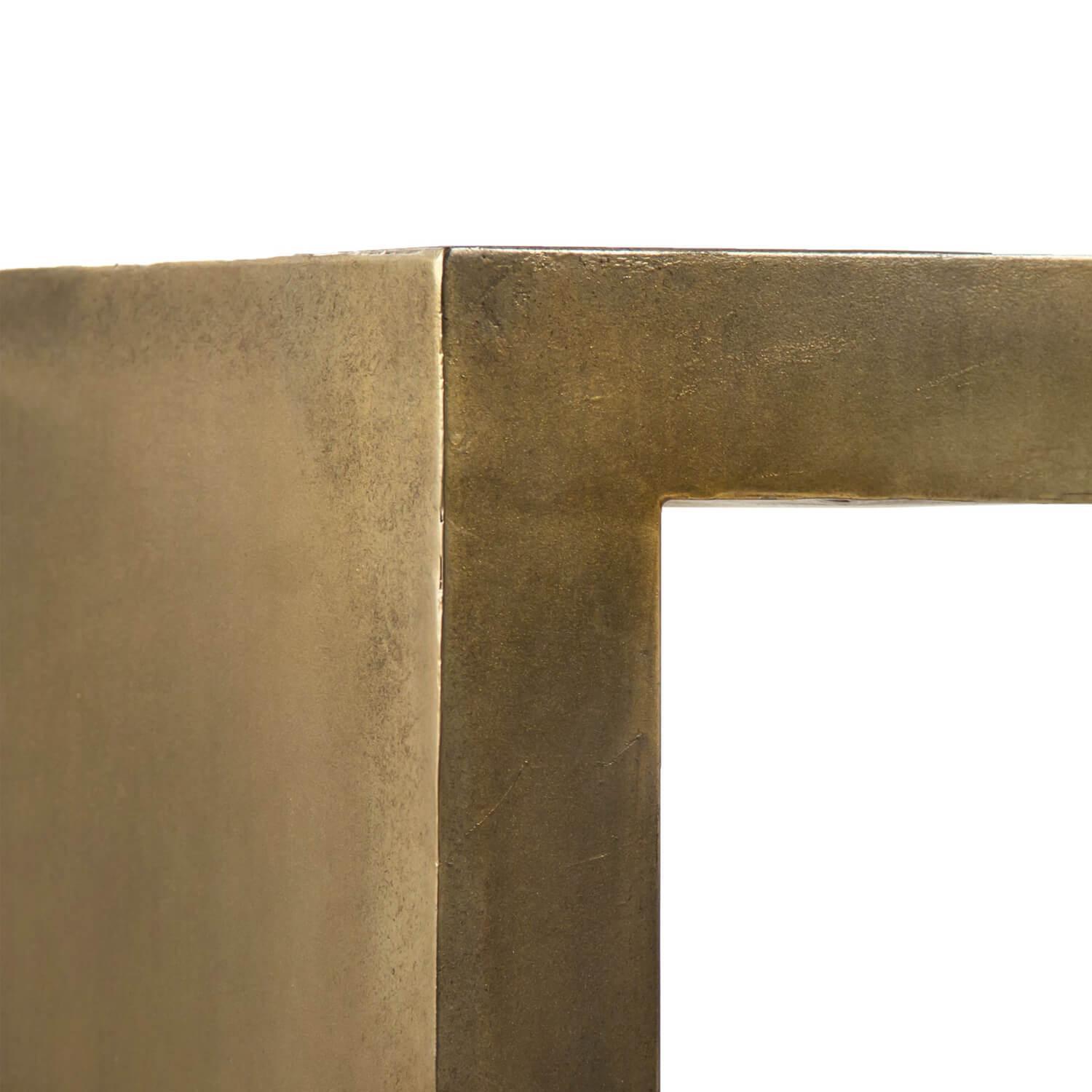 Modern Aged Bronze Coffee Table - Belle Escape