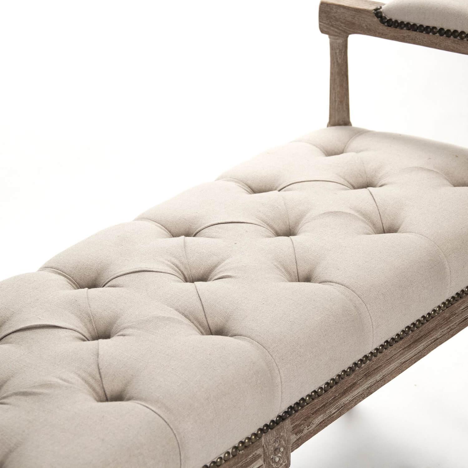 Modern French Tufted Bench - Belle Escape