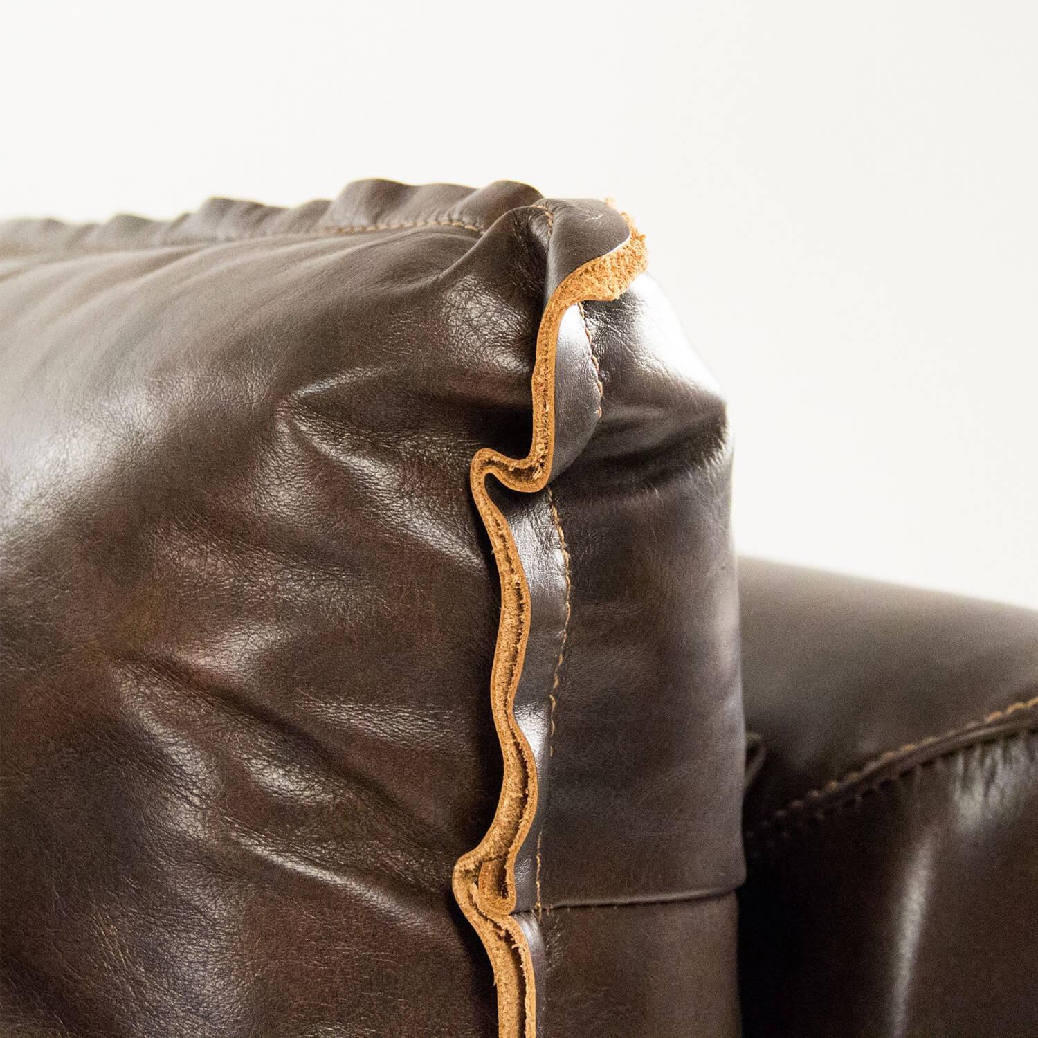 Modern Leather Jacket Sofa - Belle Escape