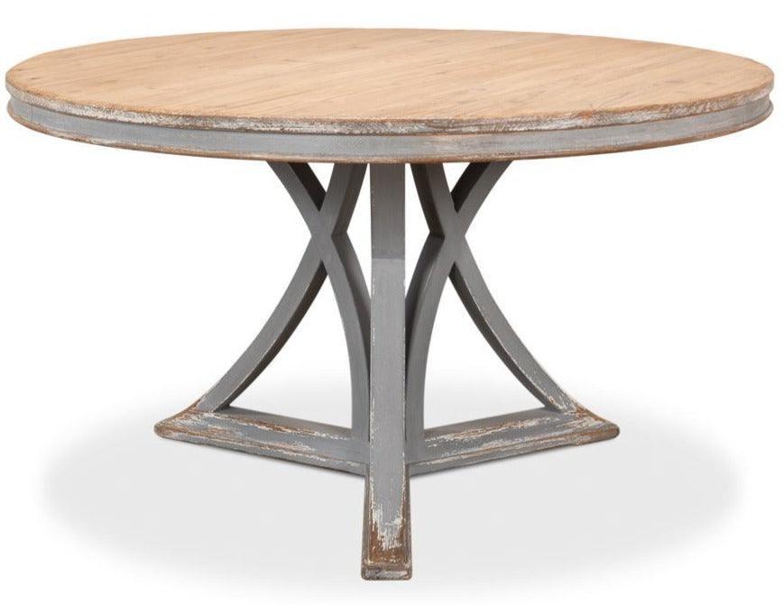 Modern Round French Country Table - Belle Escape