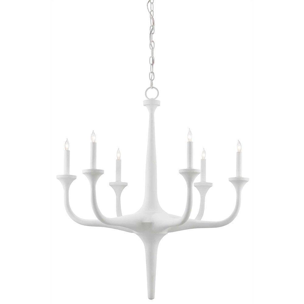 Modern White Chateau Chandelier - Belle Escape