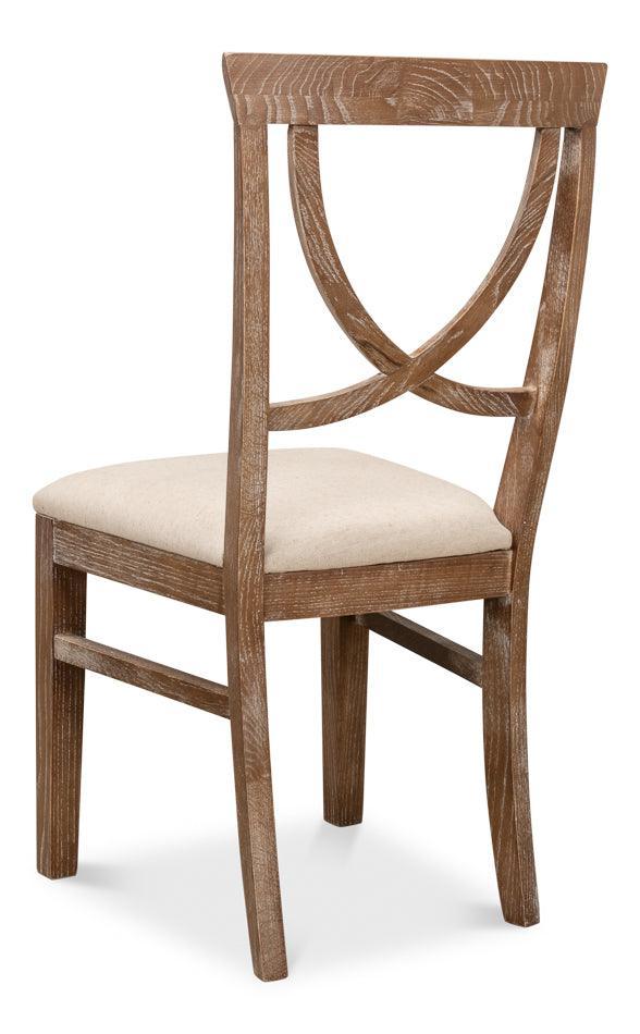 Monet Farmhouse Whitewashed Chairs - Belle Escape