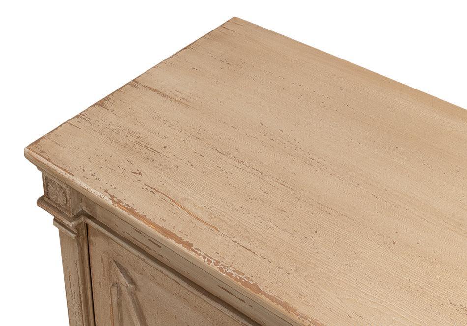 Natural Beige Crossed Arrow Sideboard - Belle Escape