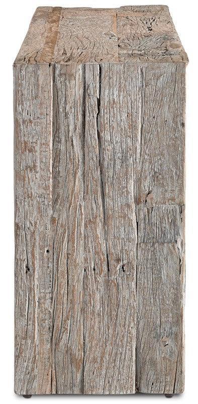 Natural Coastal Reclaimed Wood Console Table - Belle Escape