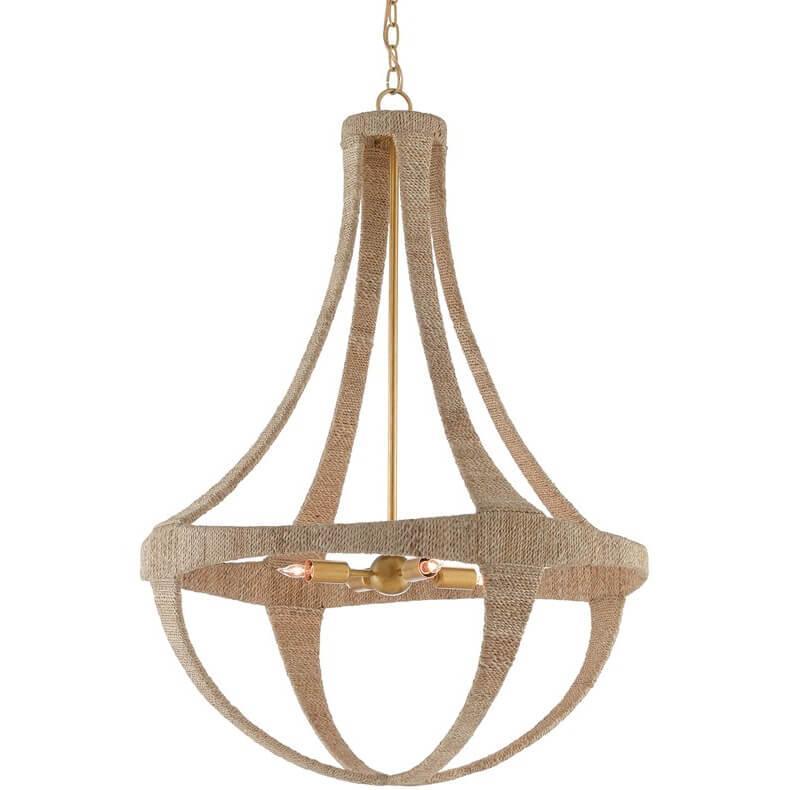 Natural Echo Rope Chandelier - Belle Escape