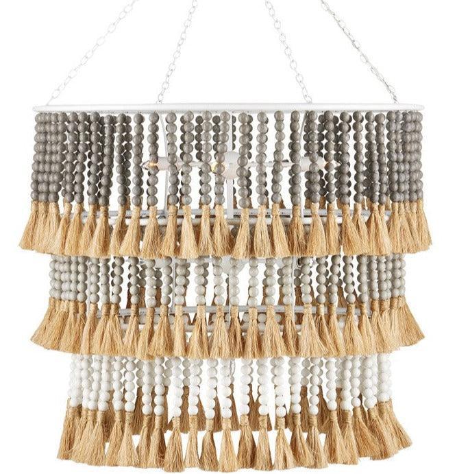 Natural Tiered Saint Barts Chandelier - Belle Escape