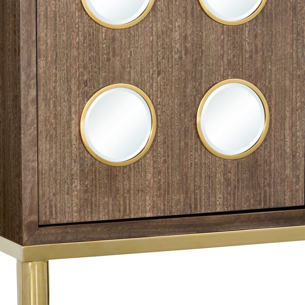 Tawny Brown 2-Door Cabinet