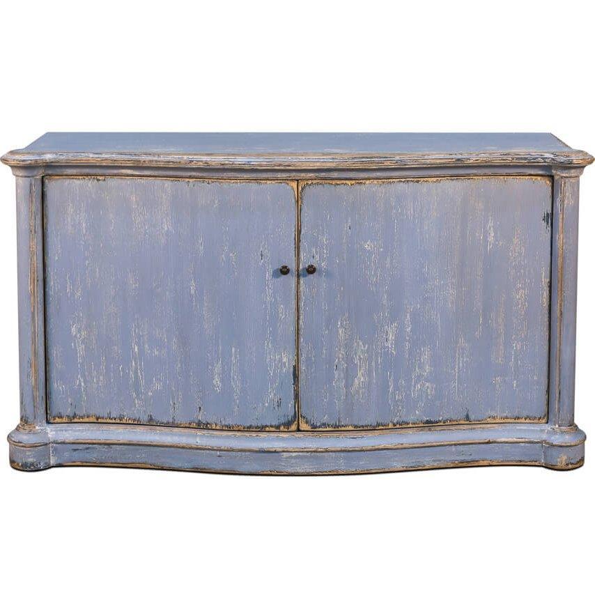 Ocean Blue Bowfront Sideboard - Belle Escape