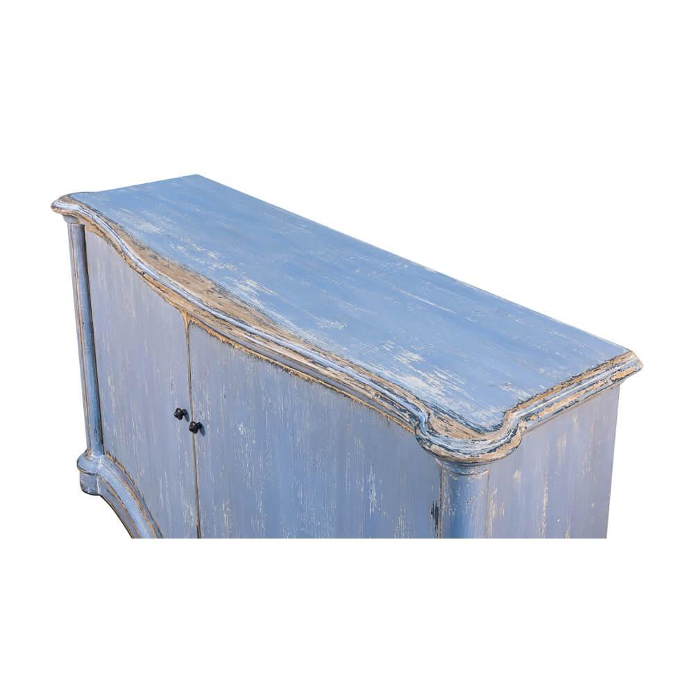 Ocean Blue Bowfront Sideboard - Belle Escape