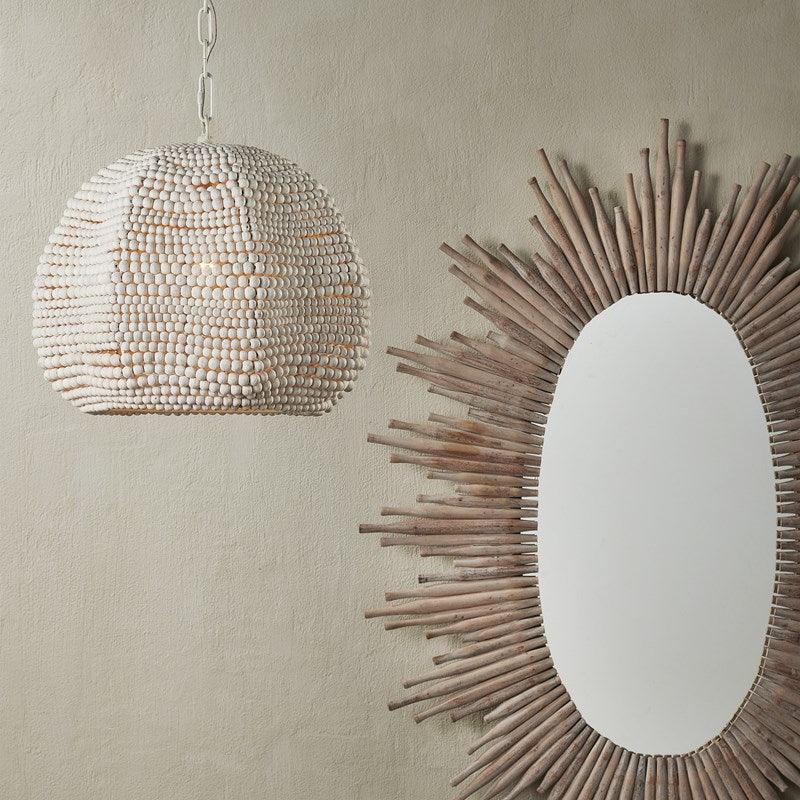 Octavia Whitewash Beads Pendant - Belle Escape