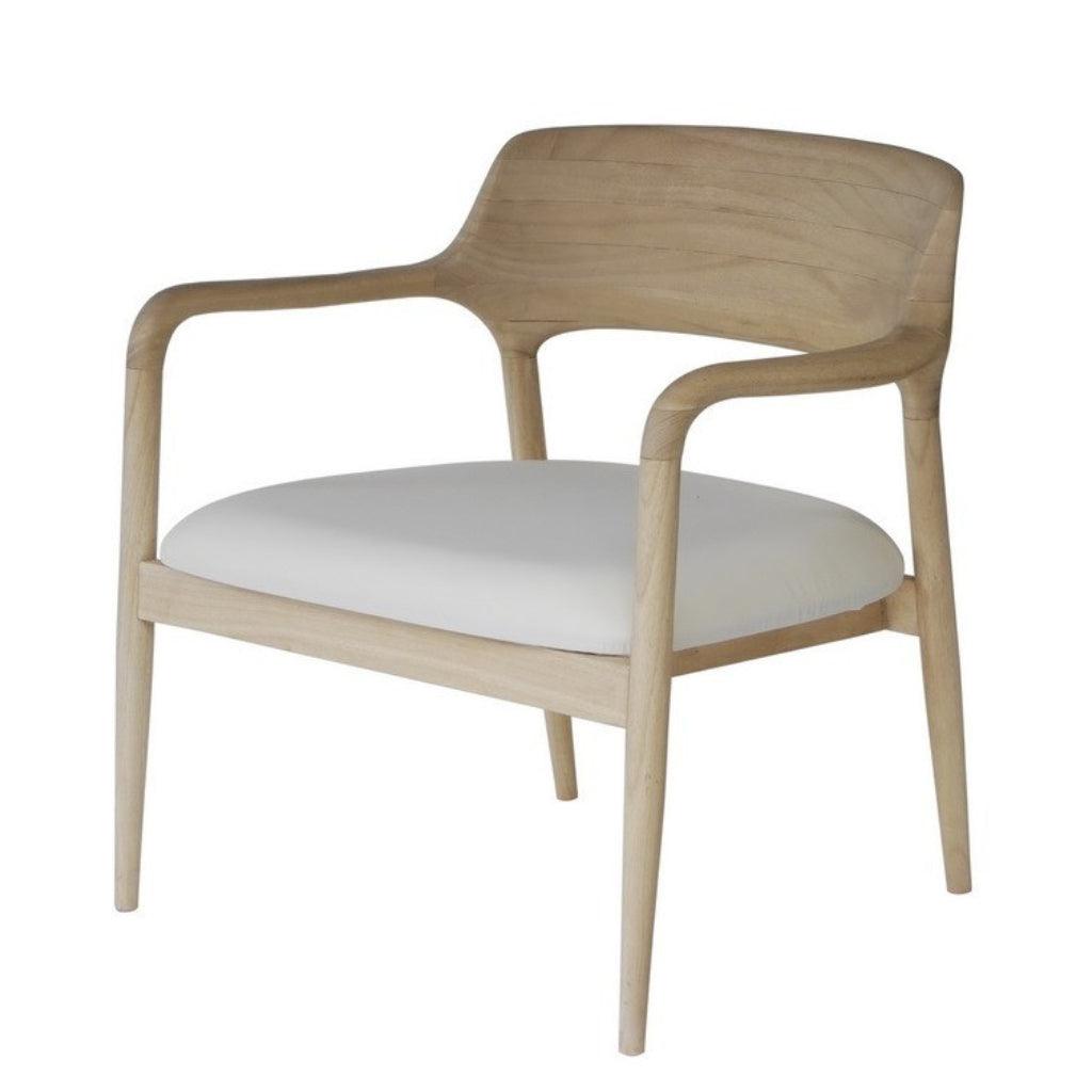Organic Curved Wood Accent Chair - Belle Escape