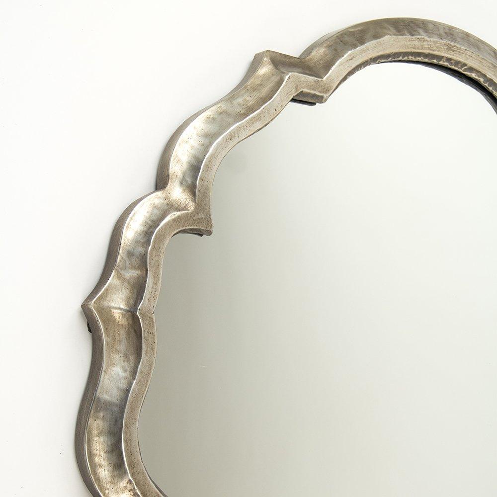 Oval Scalloped Vintage Glam Mirror - Belle Escape