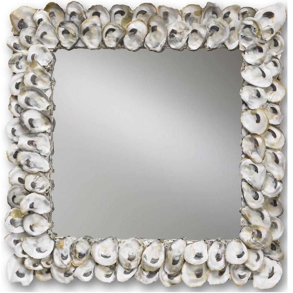 Oyster Shell Square Mirror - Belle Escape
