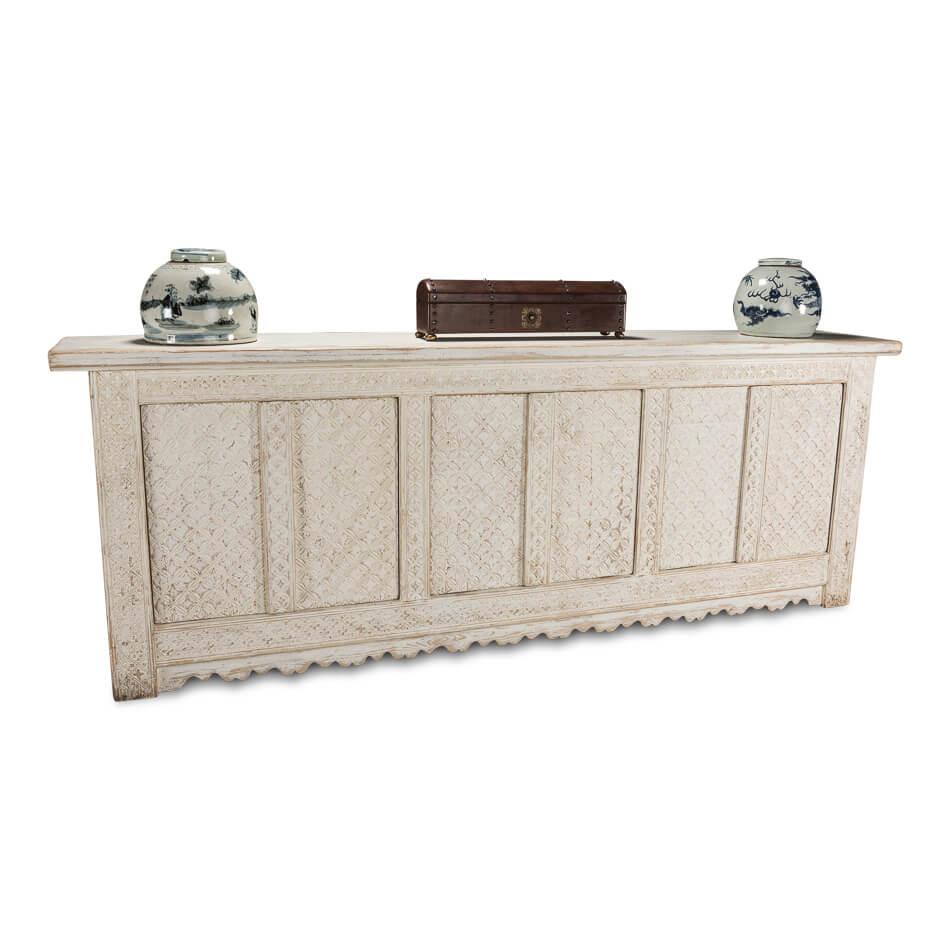 Persian White Distressed Sideboard - Belle Escape