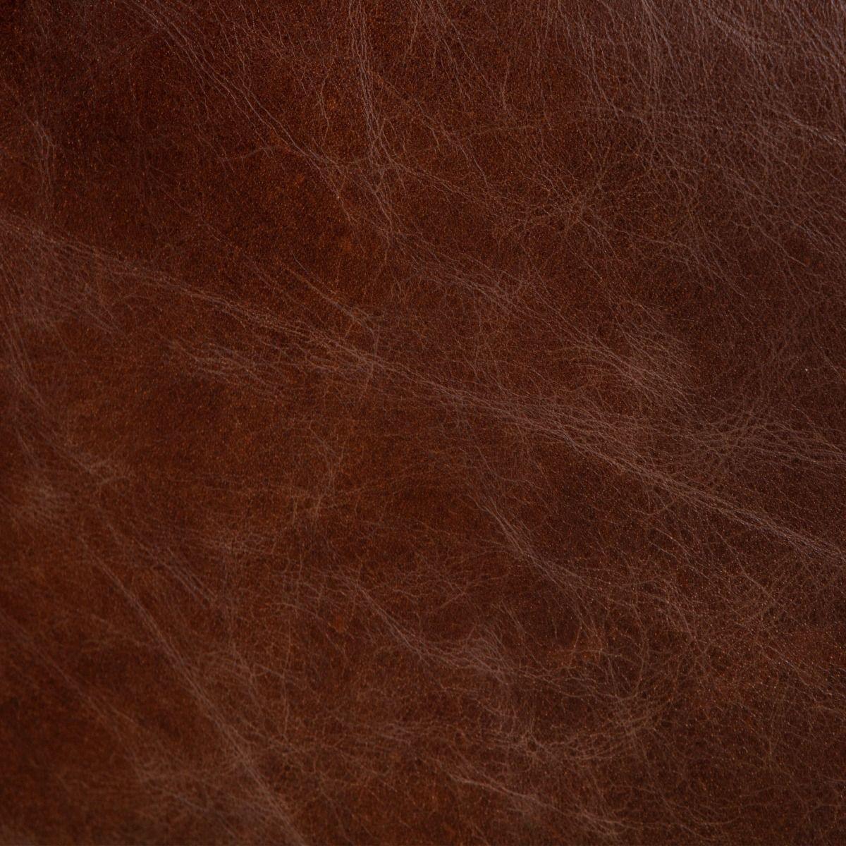 Portofino Industrial Brown Leather Sofa - Belle Escape