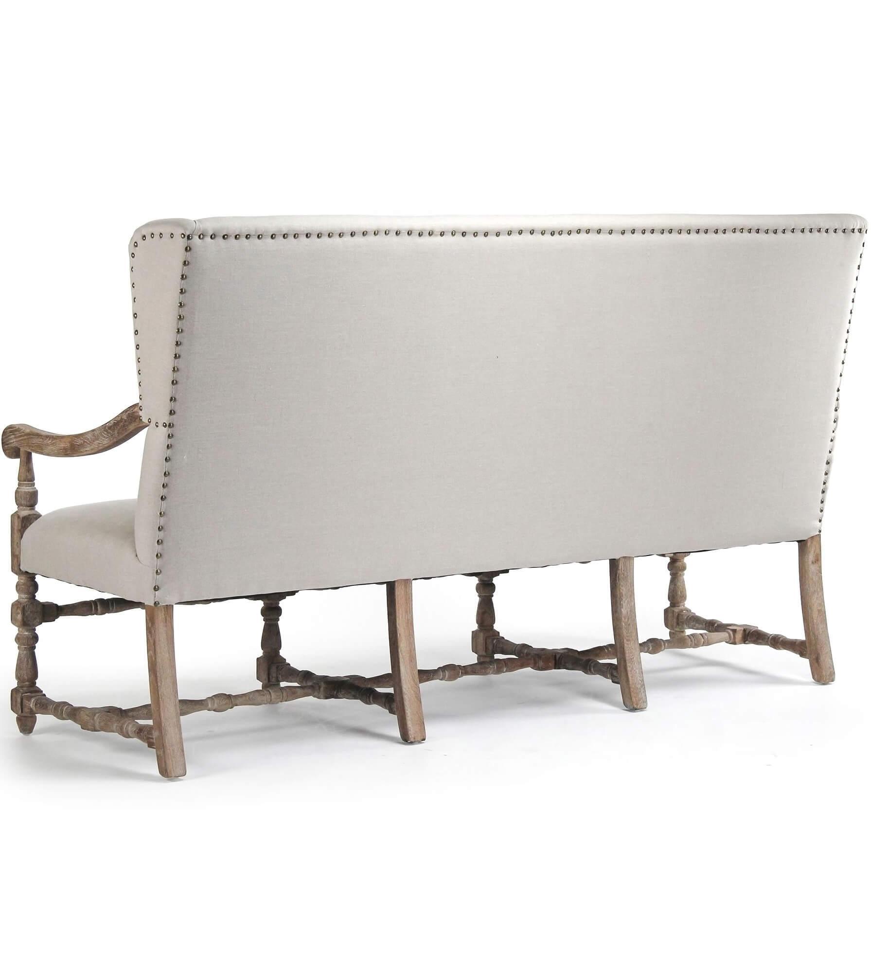 Provence Chic High Back Bench - Belle Escape