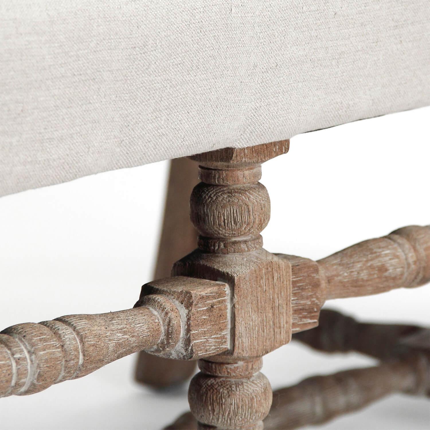 Provence Chic High Back Bench - Belle Escape