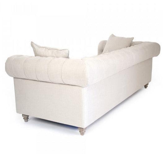 Provence Tufted Linen Sofa - Belle Escape