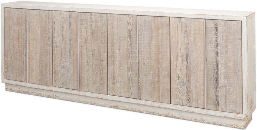 Reclaimed Wood Door White Sideboard - Belle Escape