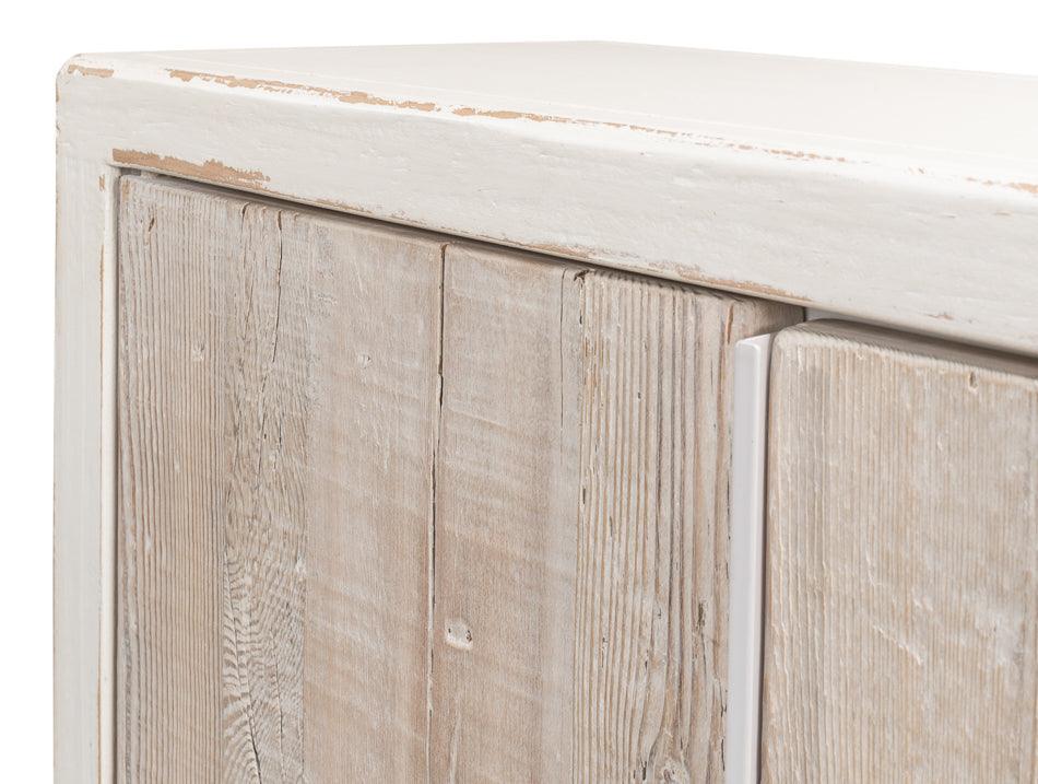 Reclaimed Wood Door White Sideboard - Belle Escape