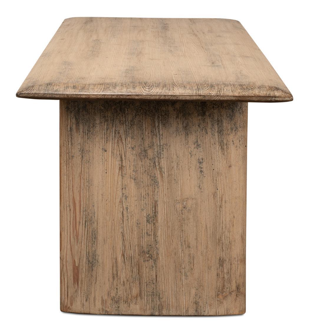 Reclaimed Wood Slab Dining Table - Belle Escape