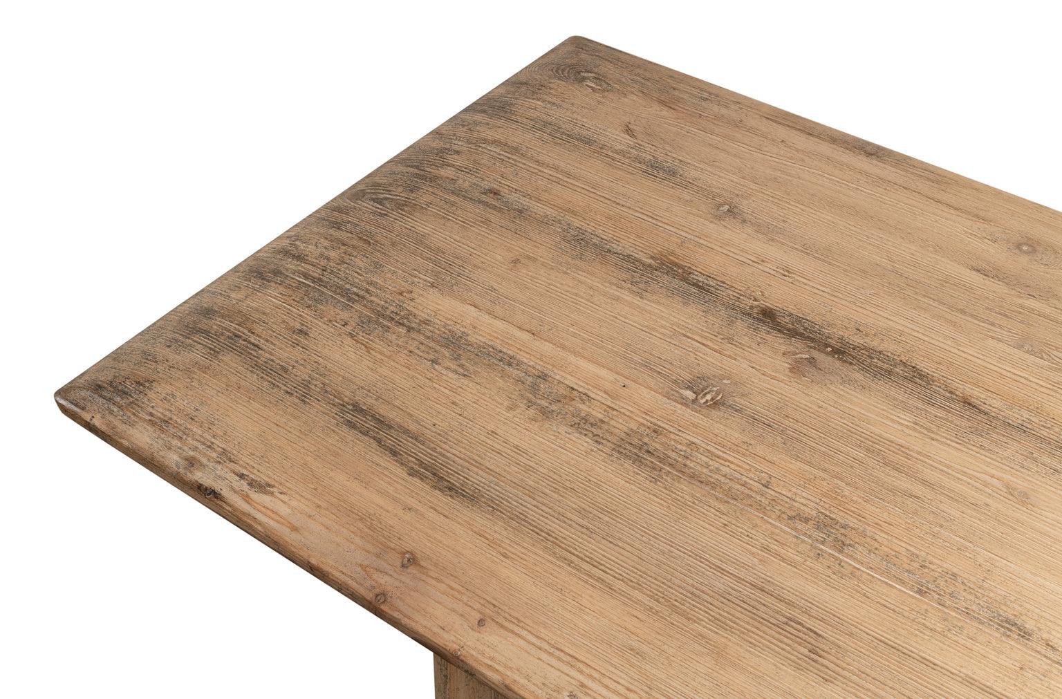 Reclaimed Wood Slab Dining Table - Belle Escape
